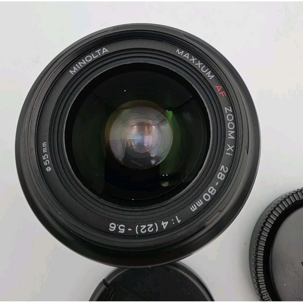 Minolta AF Power Zoom XI 28-80mm F4-5.6 Maxxum Sony Alpha Lens DSLR Cameras Caps